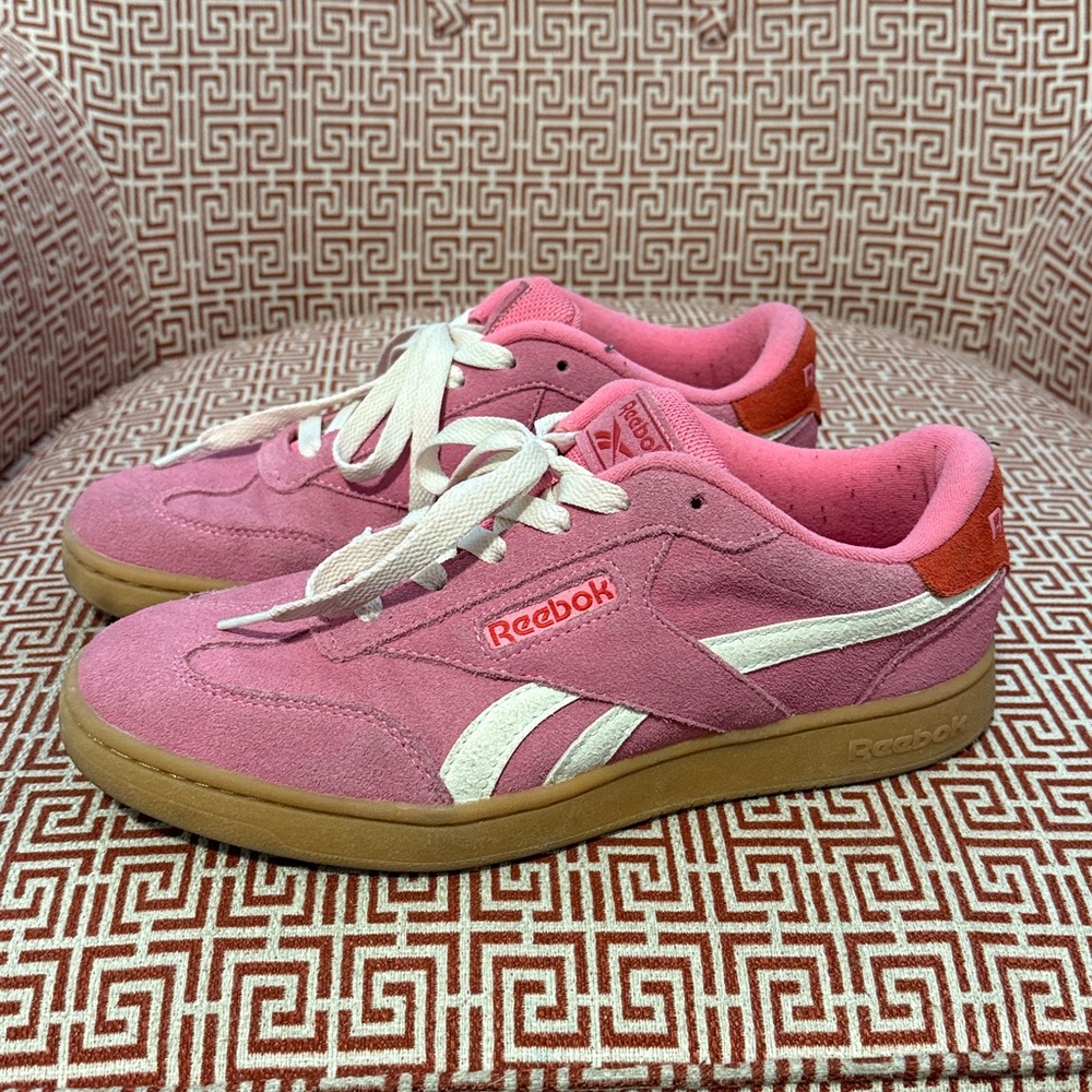 Reebok womens Pink and White Sneakers